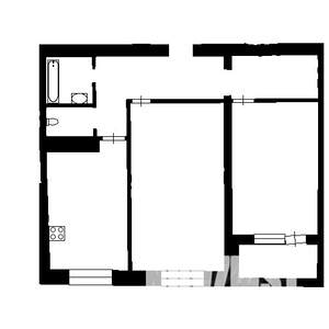 2-к квартира, на длительный срок, 57м2, 1/5 этаж