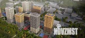 2-к квартира, строящийся дом, 58м2, 16/25 этаж