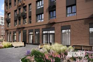 1-к квартира, строящийся дом, 39м2, 20/25 этаж