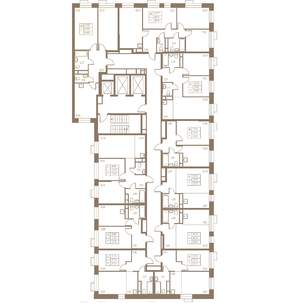 2-к квартира, строящийся дом, 61м2, 24/24 этаж
