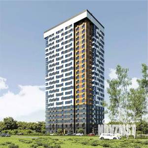 1-к квартира, строящийся дом, 43м2, 21/23 этаж