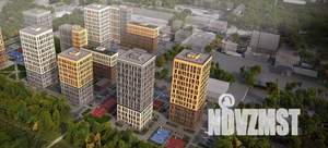 2-к квартира, строящийся дом, 58м2, 6/25 этаж