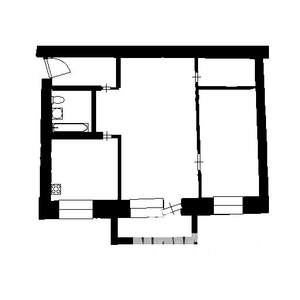 2-к квартира, вторичка, 45м2, 2/4 этаж