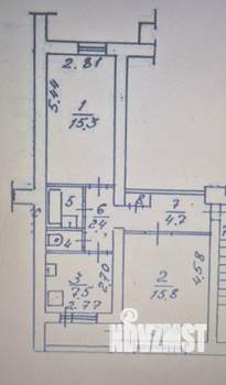 2-к квартира, вторичка, 50м2, 5/5 этаж