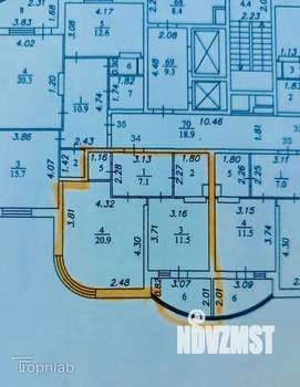 1-к квартира, вторичка, 46м2, 9/17 этаж