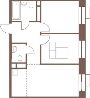 3-к квартира, строящийся дом, 52м2, 20/24 этаж