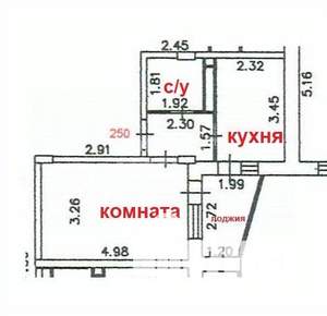1-к квартира, вторичка, 33м2, 11/17 этаж