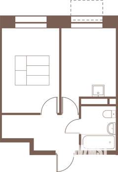 1-к квартира, строящийся дом, 33м2, 13/16 этаж