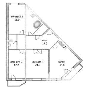 3-к квартира, вторичка, 112м2, 4/7 этаж