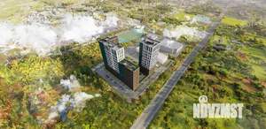 2-к квартира, строящийся дом, 61м2, 19/24 этаж