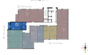 Студия квартира, вторичка, 33м2, 14/17 этаж