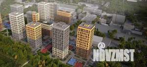3-к квартира, строящийся дом, 71м2, 4/25 этаж