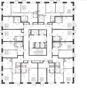 2-к квартира, строящийся дом, 58м2, 23/25 этаж