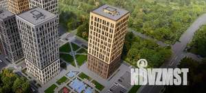 2-к квартира, строящийся дом, 58м2, 21/25 этаж