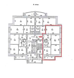 3-к квартира, вторичка, 77м2, 6/14 этаж