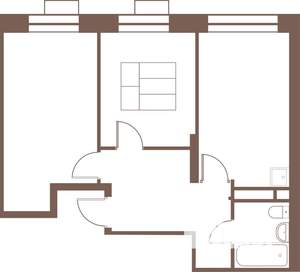 2-к квартира, вторичка, 53м2, 12/24 этаж