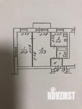 2-к квартира, вторичка, 41м2, 5/5 этаж