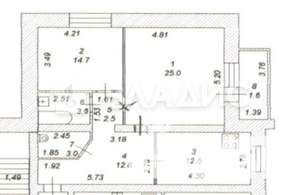 2-к квартира, вторичка, 75м2, 2/9 этаж