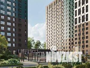 2-к квартира, строящийся дом, 45м2, 21/23 этаж
