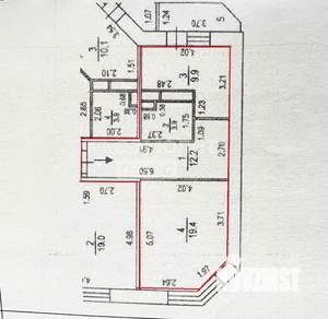1-к квартира, вторичка, 45м2, 8/17 этаж