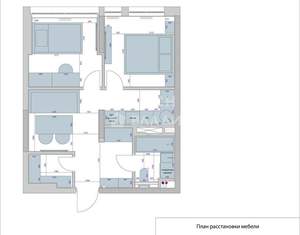 2-к квартира, вторичка, 41м2, 12/17 этаж