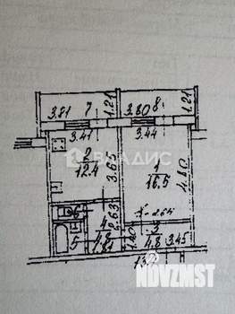 1-к квартира, вторичка, 42м2, 9/10 этаж