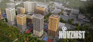 1-к квартира, строящийся дом, 42м2, 11/25 этаж