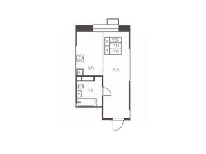 Студия квартира, строящийся дом, 31м2, 9/25 этаж