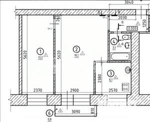 2-к квартира, вторичка, 46м2, 2/5 этаж