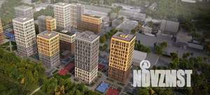 2-к квартира, строящийся дом, 58м2, 9/25 этаж