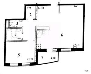 1-к квартира, вторичка, 65м2, 7/9 этаж