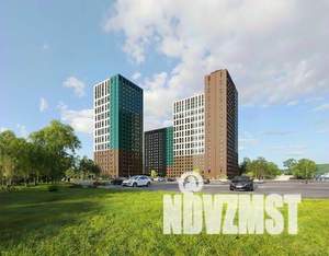 2-к квартира, строящийся дом, 45м2, 21/23 этаж