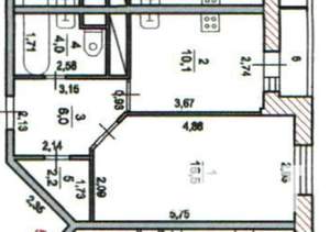 1-к квартира, вторичка, 39м2, 7/22 этаж