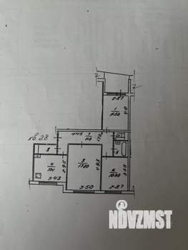 3-к квартира, вторичка, 68м2, 2/5 этаж