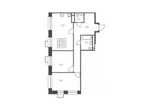 2-к квартира, строящийся дом, 71м2, 12/25 этаж