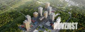 2-к квартира, строящийся дом, 56м2, 18/20 этаж