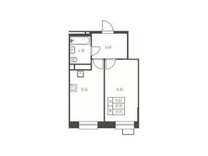 1-к квартира, вторичка, 39м2, 14/25 этаж