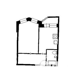 1-к квартира, вторичка, 42м2, 2/16 этаж
