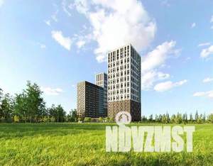 1-к квартира, строящийся дом, 41м2, 14/23 этаж