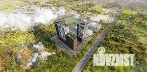 2-к квартира, строящийся дом, 45м2, 21/23 этаж
