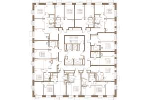 3-к квартира, строящийся дом, 57м2, 2/24 этаж