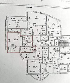 1-к квартира, вторичка, 46м2, 7/10 этаж