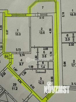 2-к квартира, вторичка, 60м2, 4/17 этаж