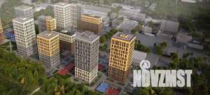 3-к квартира, строящийся дом, 71м2, 24/25 этаж