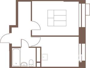 1-к квартира, строящийся дом, 35м2, 24/24 этаж