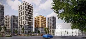 1-к квартира, строящийся дом, 36м2, 3/20 этаж