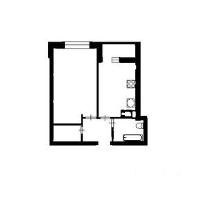 1-к квартира, вторичка, 45м2, 8/12 этаж