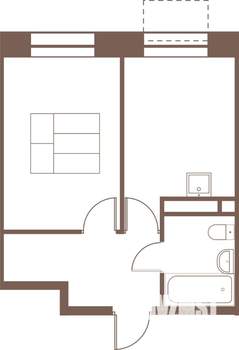 1-к квартира, вторичка, 33м2, 15/16 этаж