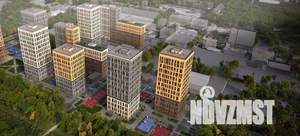 2-к квартира, строящийся дом, 58м2, 24/25 этаж
